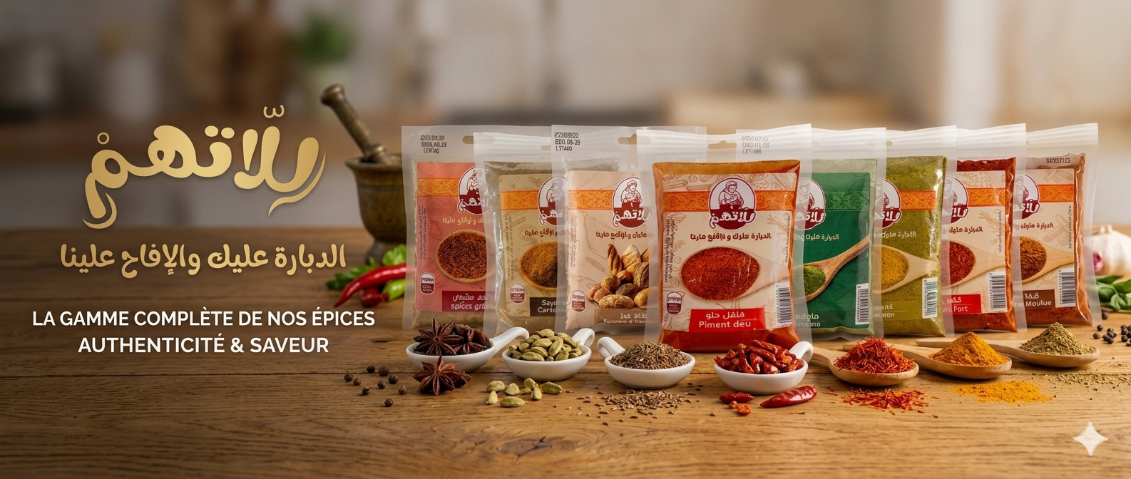 للاتهم — La gamme complète de spices · authenticité & saveur